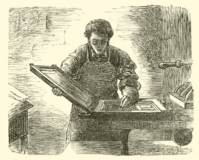 The Reverend William Davy as his own printer by English School